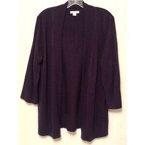 Mercer Street Studio Acrylic Sweater L Large Purple Women Women’s Ladies